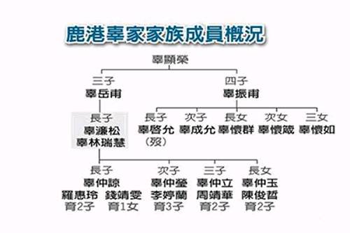 2006年前后，辜濂松（辜振甫侄儿）一系的继承人辜仲谅，因卷入陈水扁贪腐案而避居海外，后又曝出感情问题，辜家因此饱受非议。